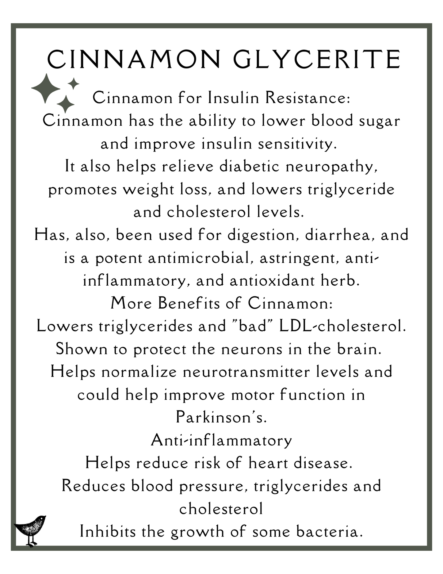 Cinnamon Glycerite
