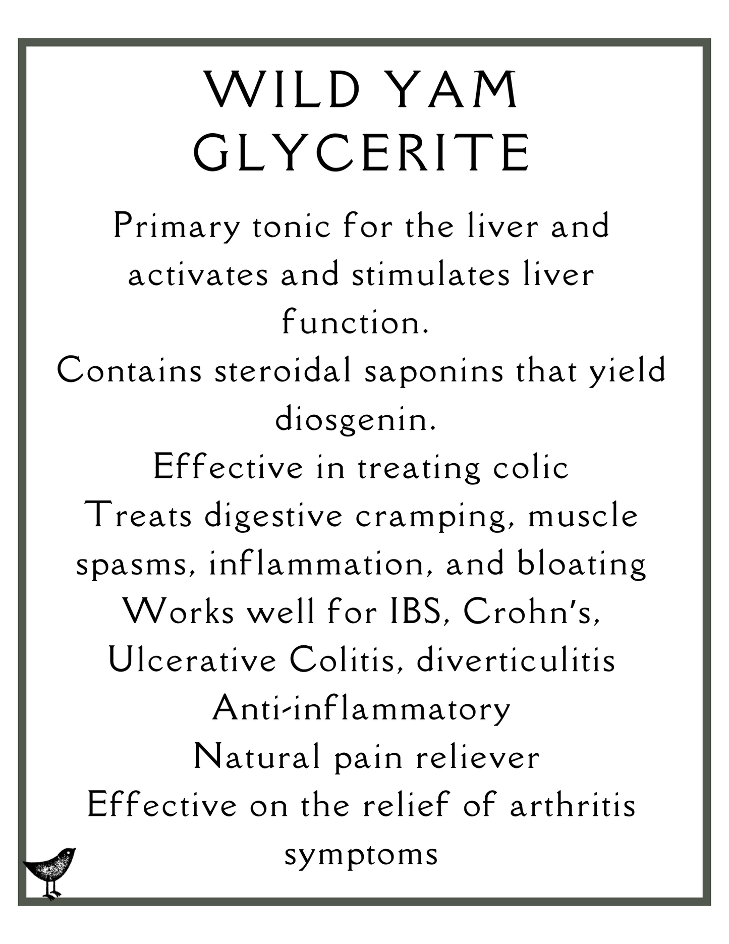 Wild Yam Glycerite