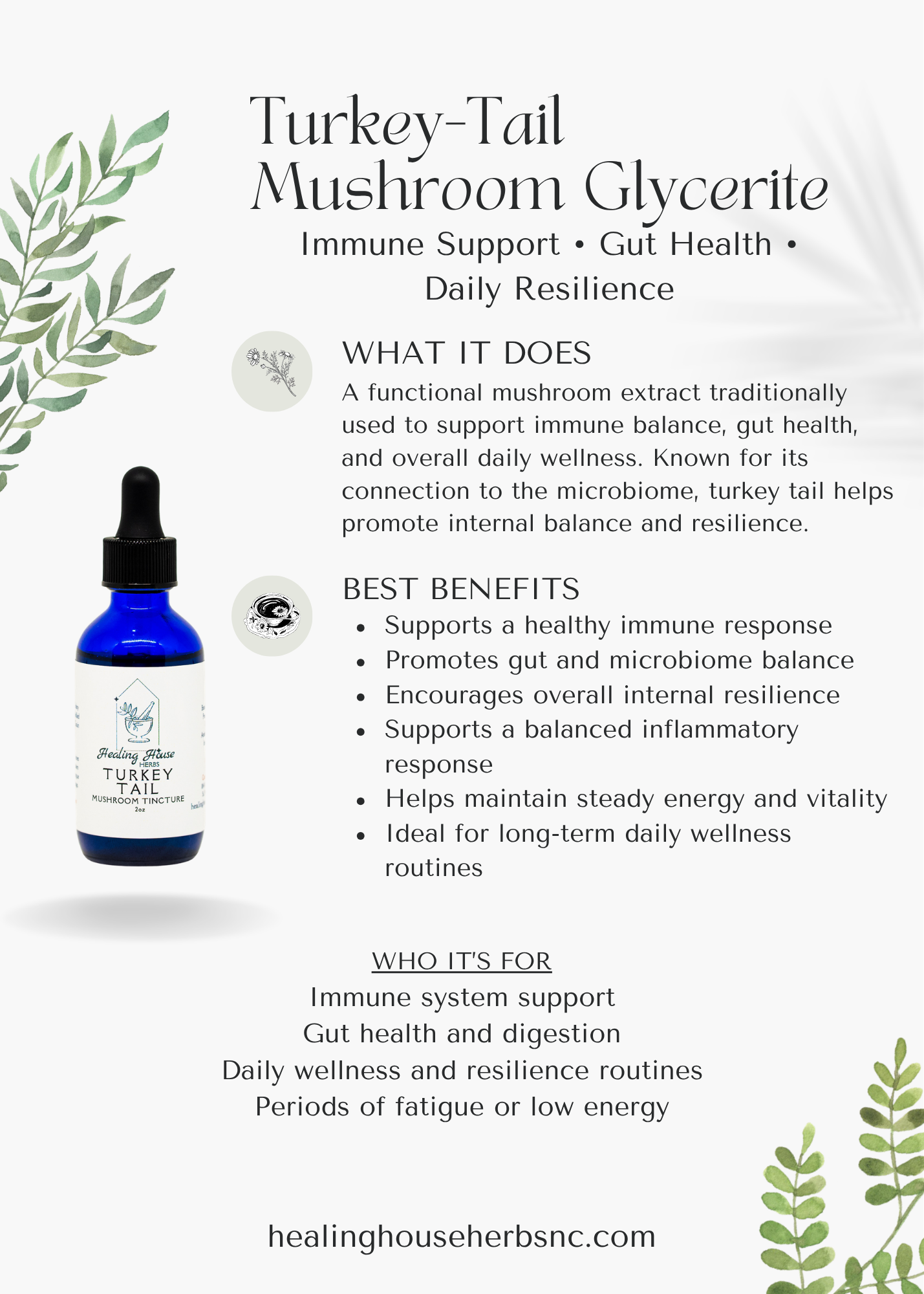 Turkey Tail Immune Support Glycerite
