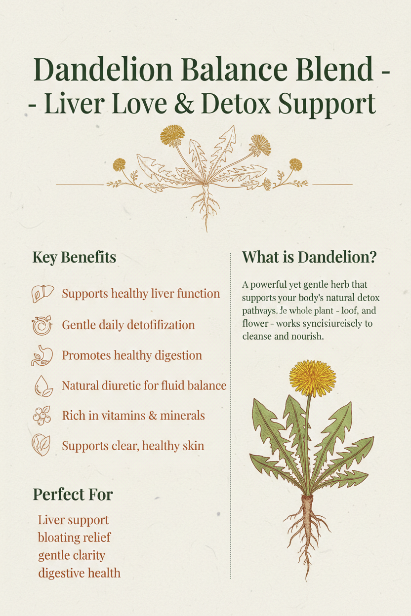 Dandelion Benefits Flyer