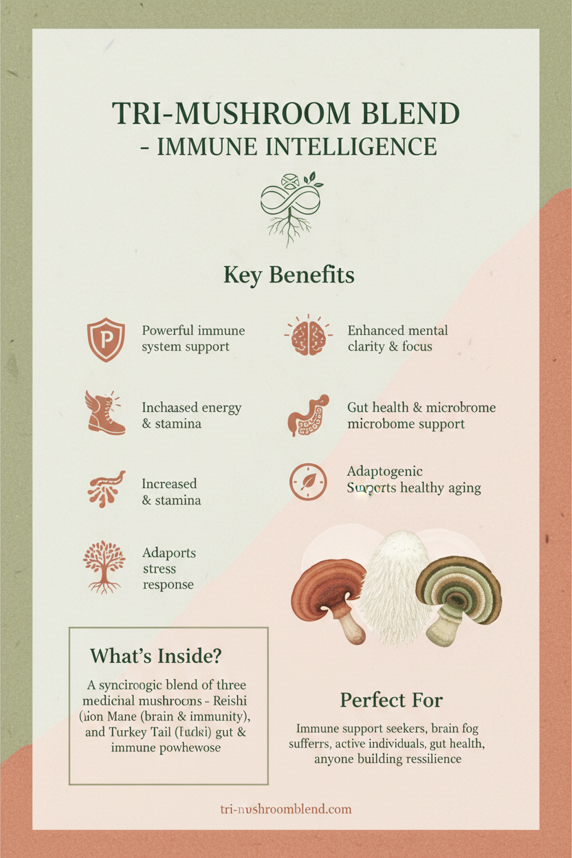 Tri-Mushroom Benefits Flyer - Corrected