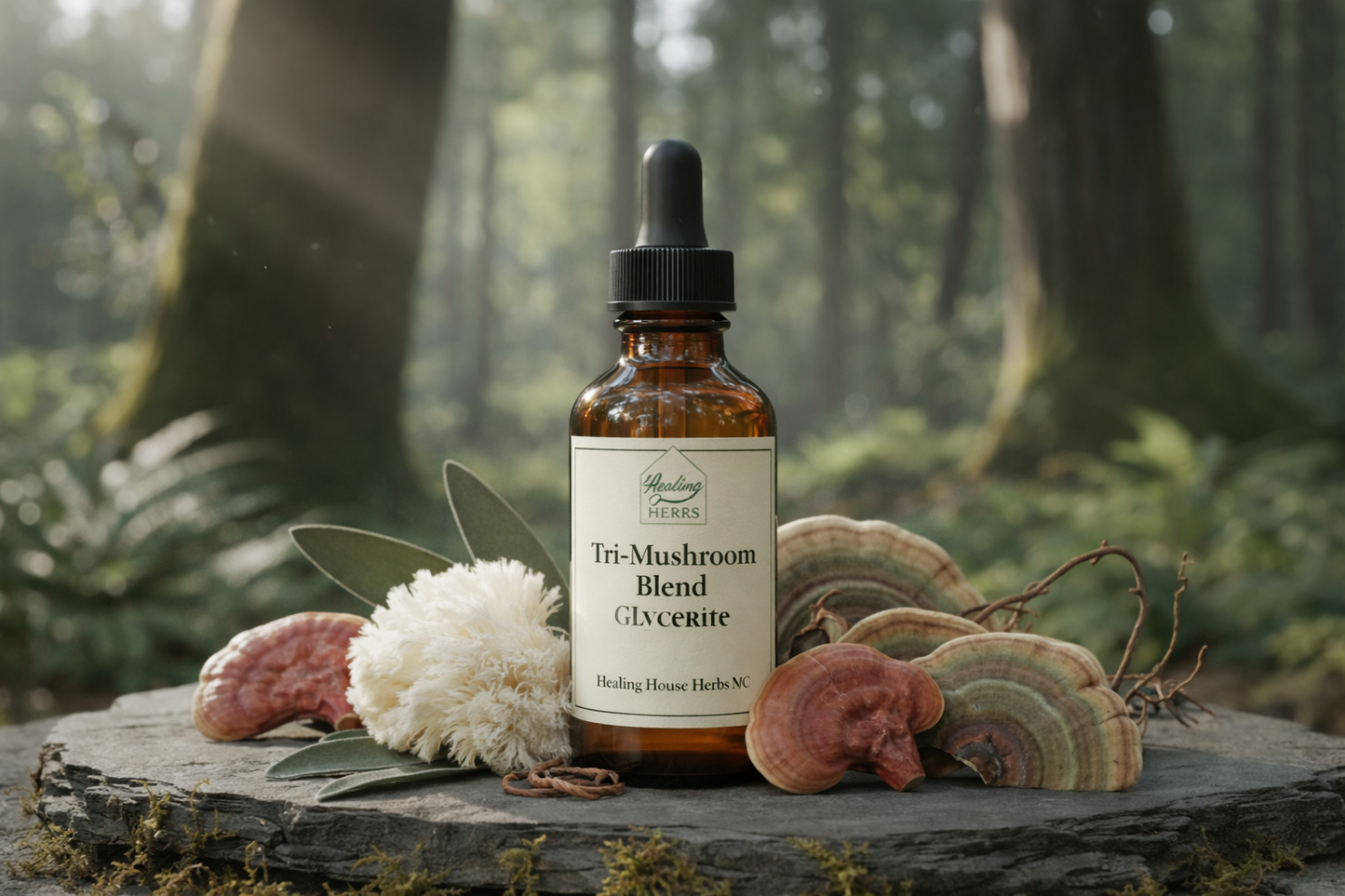 Tri-Mushroom Blend Glycerite
