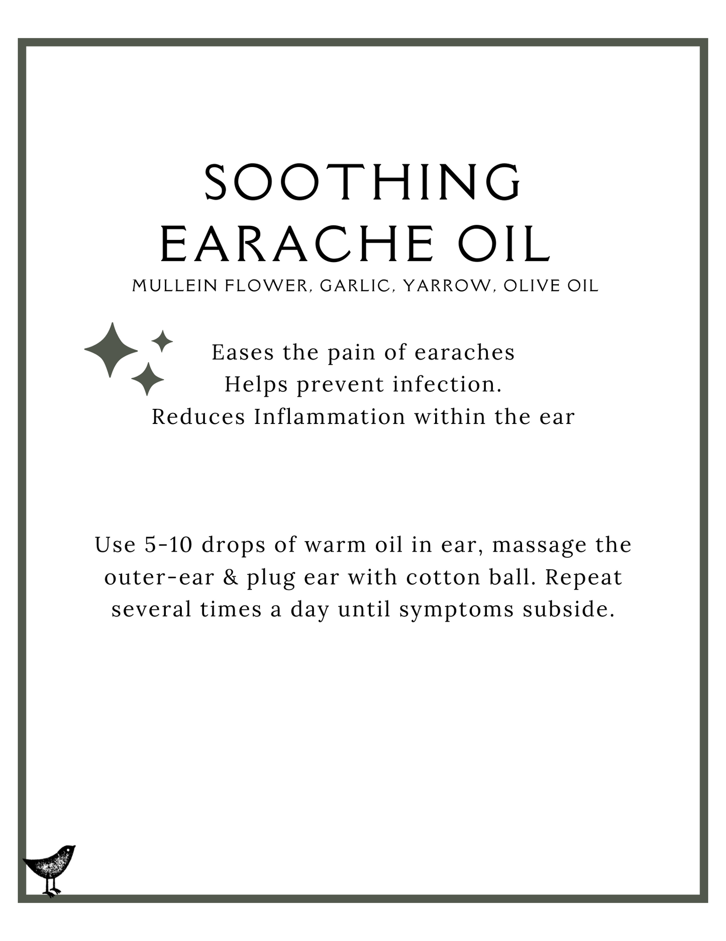 Soothing Earache Oil