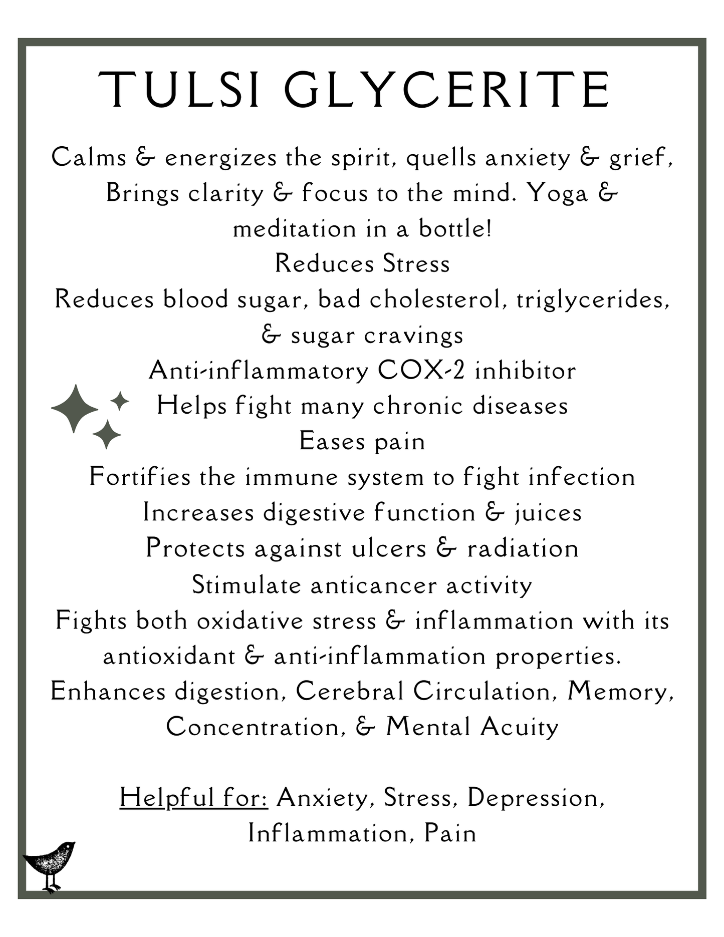 Tulsi Glycerite