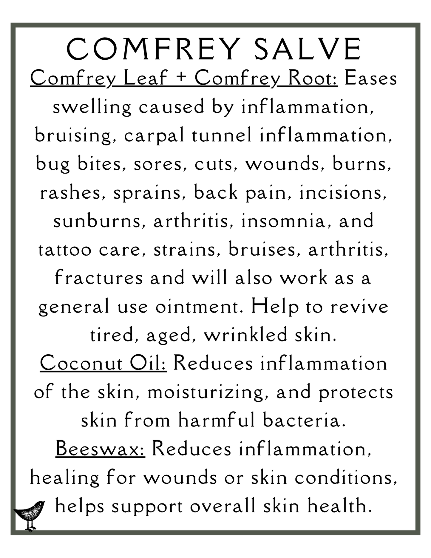 Comfrey Salve