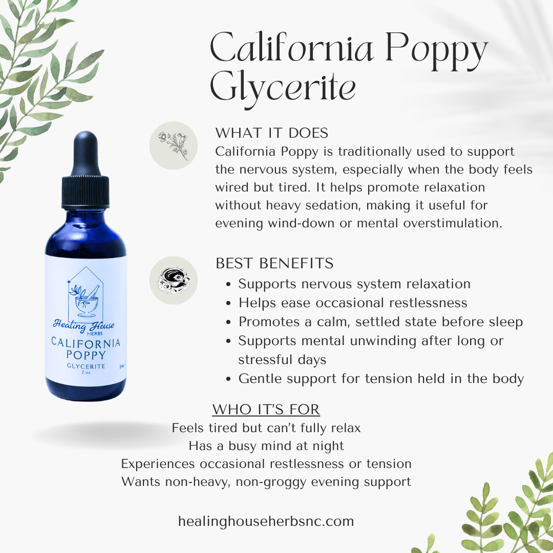 California Poppy Calm Glycerite